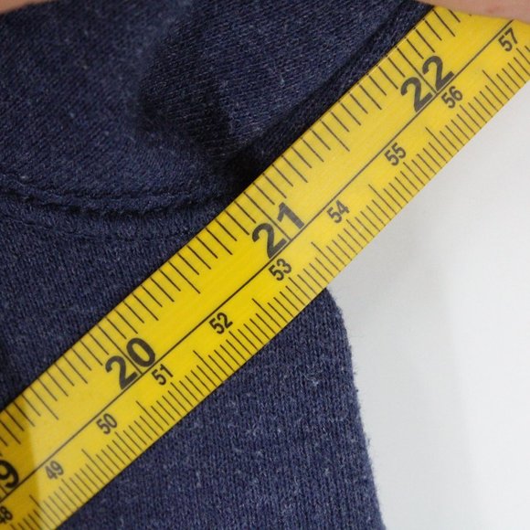 Structure Sweater Mens Navy Blue Zip Up Knit Long Sleeve Cotton Blend Sz Large L - Picture 8 of 9